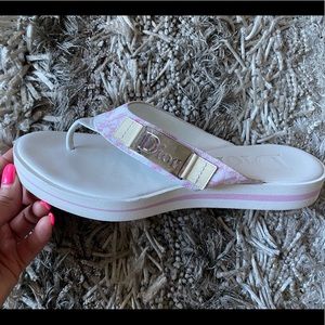 Dior cherry blossom limited edition flip flops